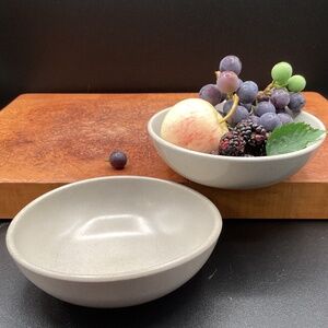 Vtg Heath Ceramic Set of Two Berry Fruit Dessert Bowl from Iconic Coupe line #2
